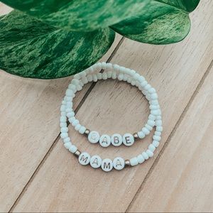 Mama + me bracelet set